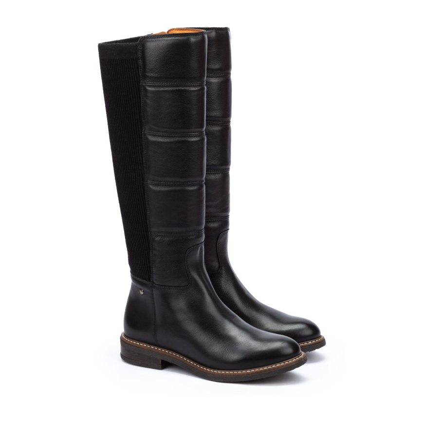 Women's Pikolinos ALDAYA Knee-high Boots Black | NZ Z839207